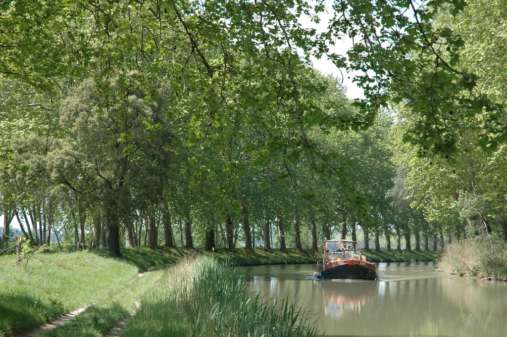 Barge on the Canal du Midi